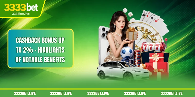 Cashback Bonus Up To 2% - Highlights Of Notable Benefits