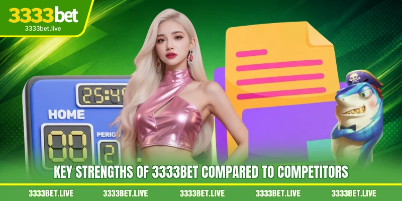 Key strengths of 3333BET compared to competitors