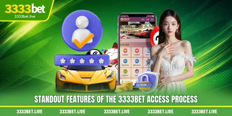Standout features of the 3333BET access process