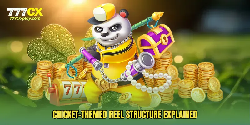 Cricket-themed reel structure explained