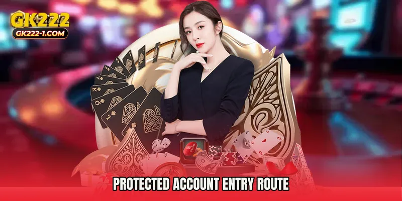 Protected account entry route