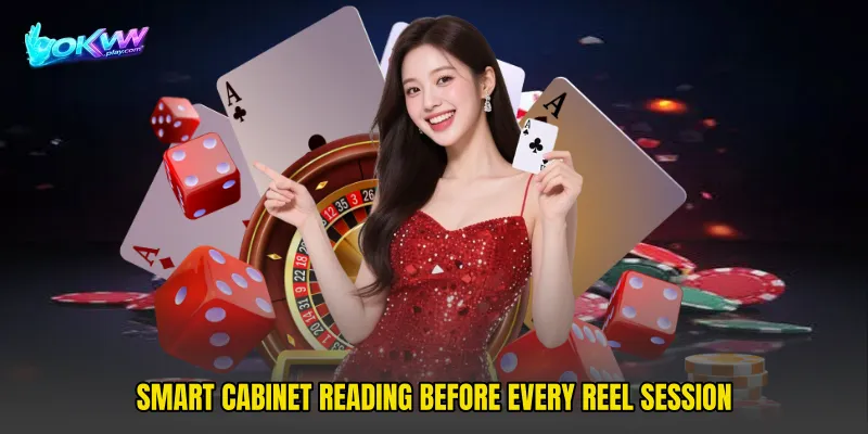 Smart cabinet reading before every reel session
